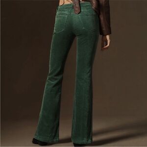 Icon low rise corduroy chop pocket flare jean